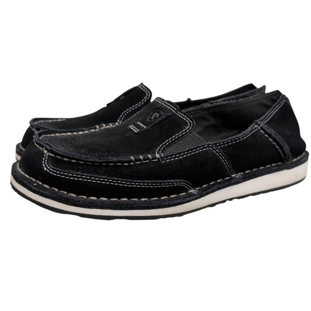 Ariat Womens Black Suede Cruiser Shoes 10027355 Size 8 Slip On